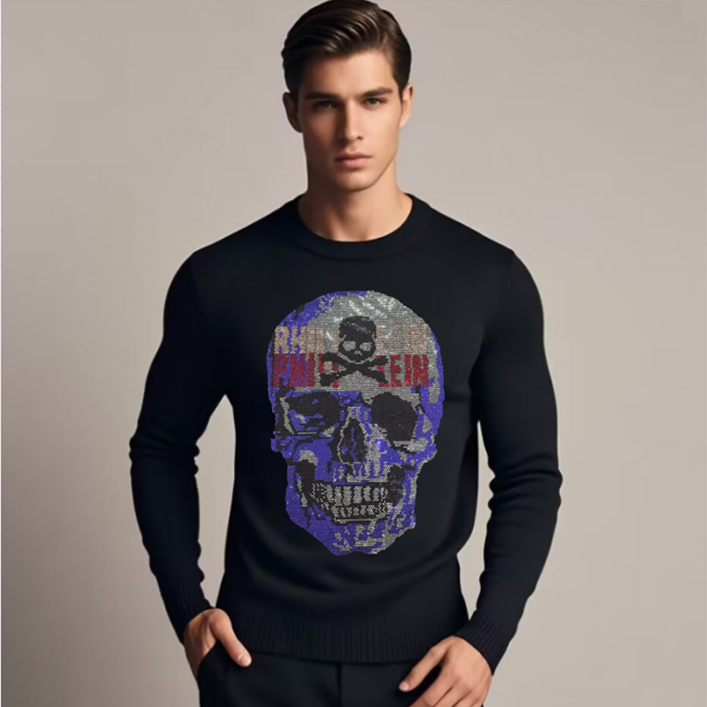 Men's Skull Head Sweatershirts - Winter Clothing English reseña y precio