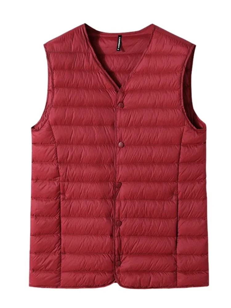 2023 New Winter V-Neck Men's V - Padded Vest Gilet reseña y precio