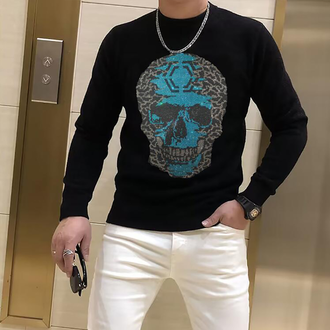 Men's Sweater Pullover Trendy  - Winter Clothing English reseña y precio