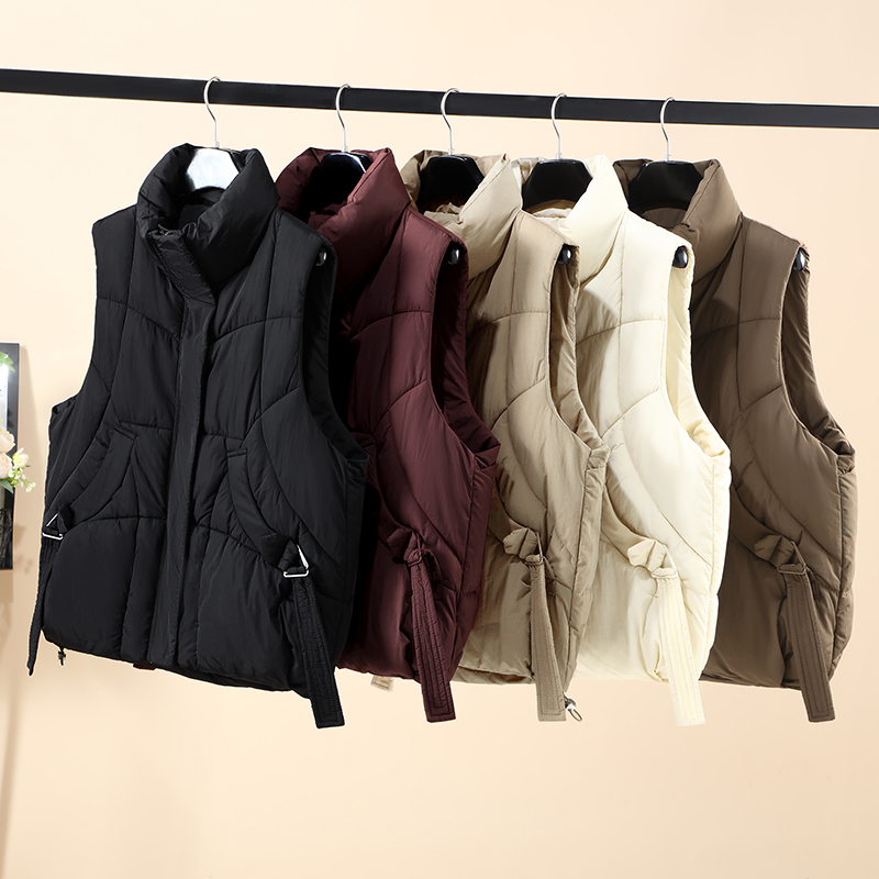 Women High Stand Collar Quilte - Padded Vest Gilet reseña y precio