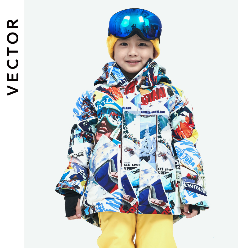 Children's Snowwear Outdoor Wa - Winter Clothing Vector reseña y precio