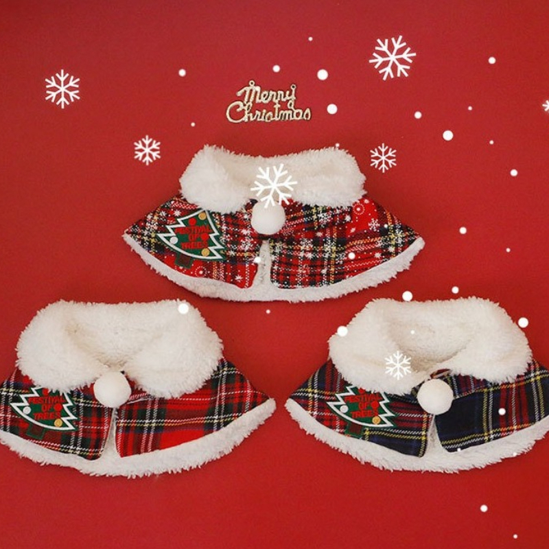 Warm Teddy Collar Pet Scarf Ca - Winter Clothing English reseña y precio