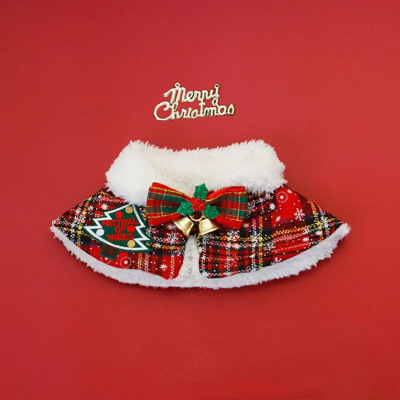 Warm Teddy Collar Pet Scarf Ca - Winter Clothing English reseña y precio