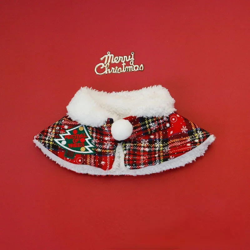 Warm Teddy Collar Pet Scarf Ca - Winter Clothing English reseña y precio